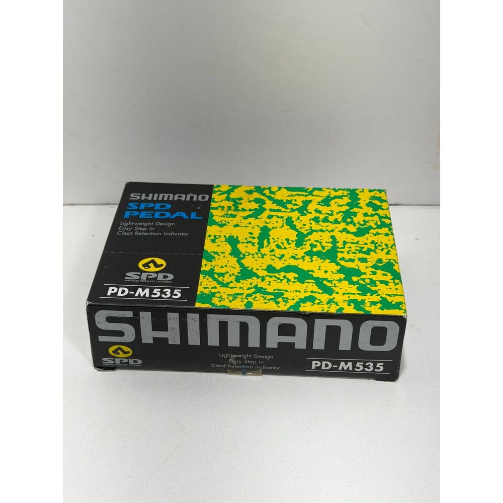 Shimano PD-M535 SPD Pedals Clipless Mountain Bike MTB Black With Cleats Boxed